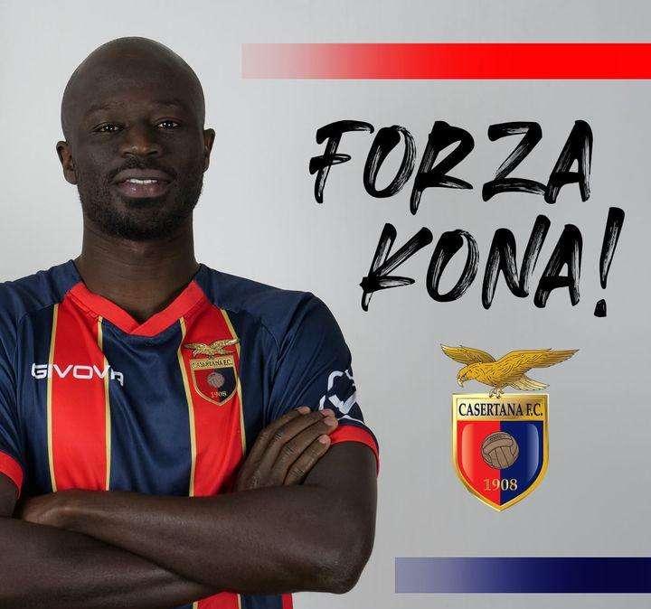 Tegola Casertana: brutto infortunio per Konate