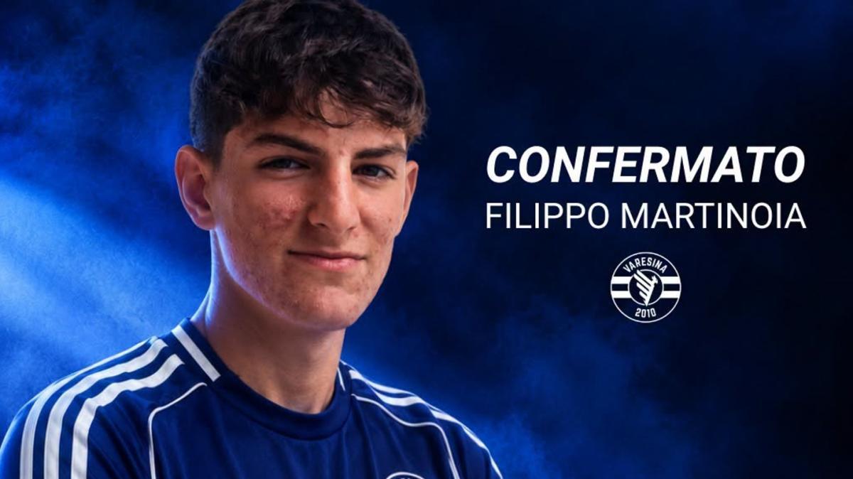 Varesina, il futuro corre sulla fascia: promosso il 2008 Filippo Martinoia