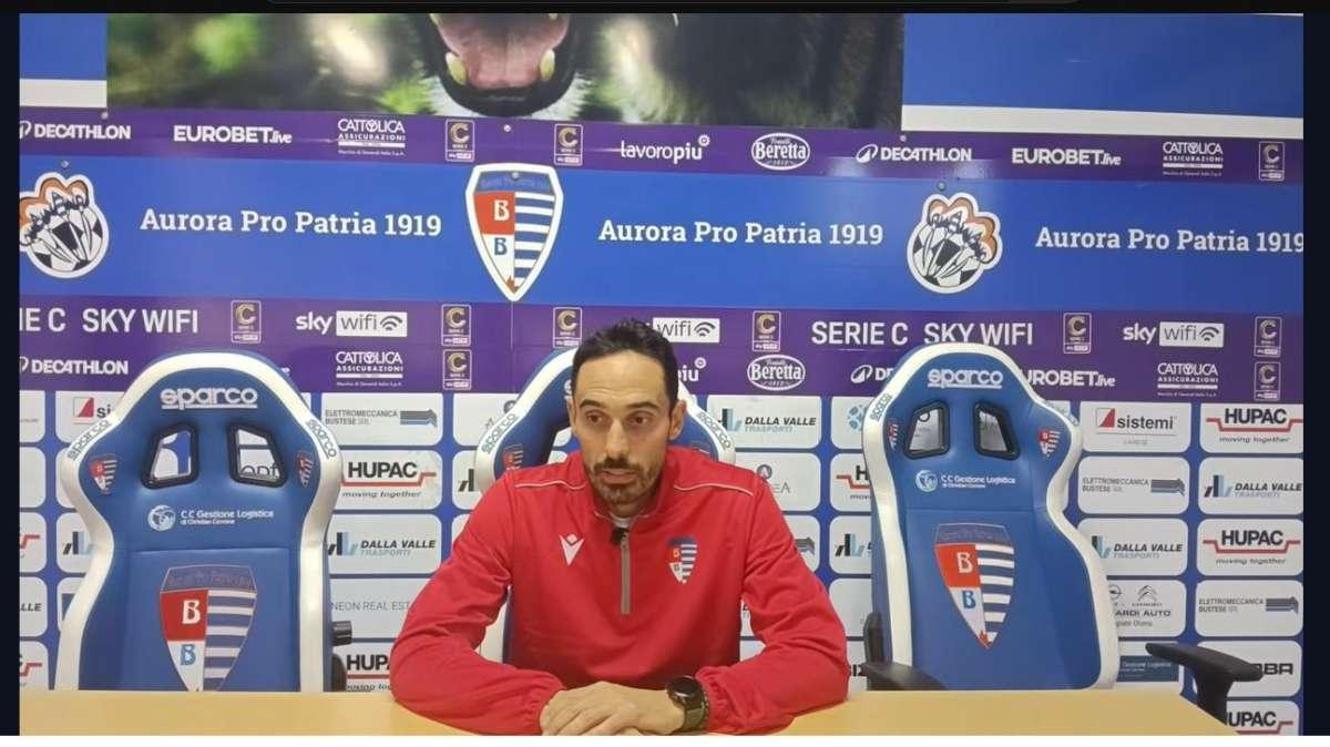 Pro Patria, parla Bolzoni: «Sfidare i giovani dell'Inter è un rischio, sono letali in ripartenza»