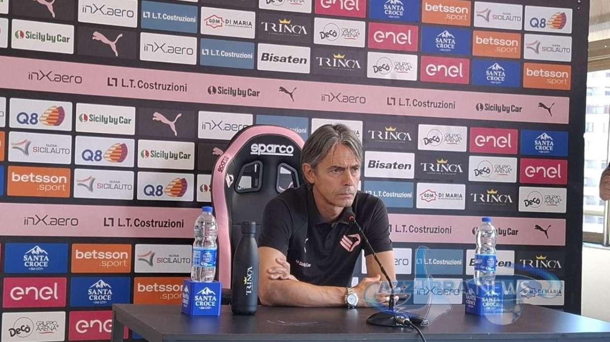 Palermo, Inzaghi guarda avanti: «Davanti abbiamo due corazzate, ma noi diremo la nostra»