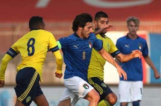 L'Italia Under 21 segna con Lucca ma si fa riprendere dalla Svezia
