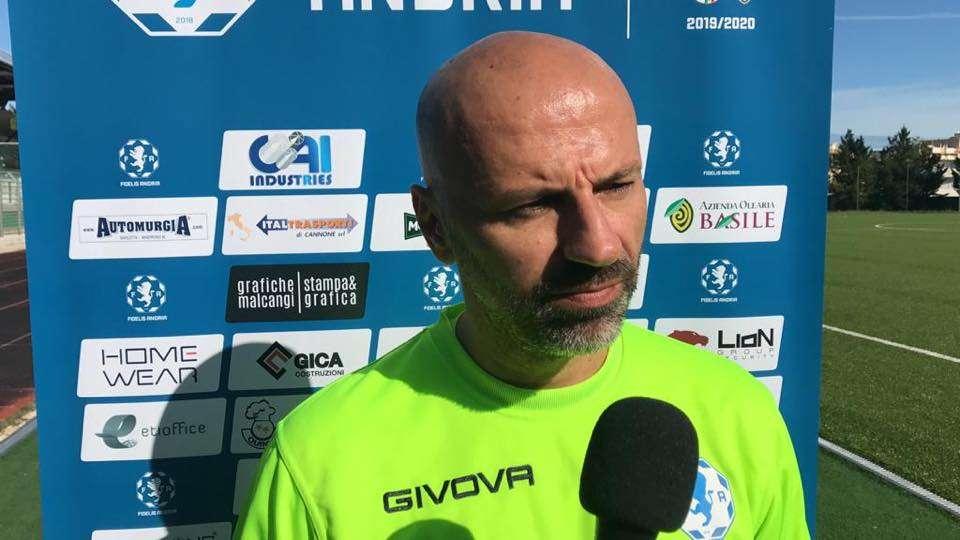 Fasano, mister Catalano: «Bella risposta da parte dei miei ragazzi»