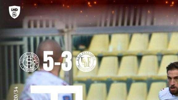 Il Livorno inizia male, poi stende 5-3 una coriacea Fezzanese
