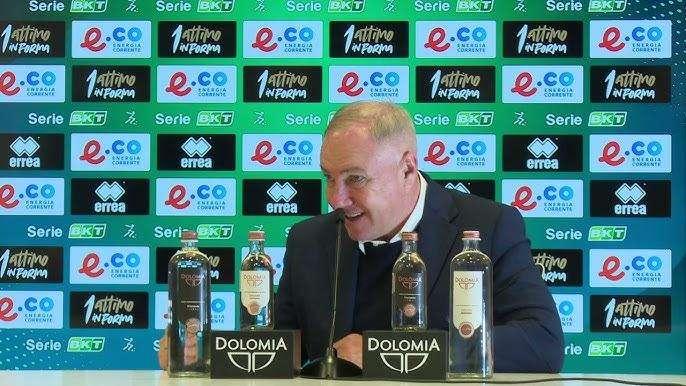 Cosenza, mister Alvini: «I ragazzi hanno corso in modo incredibile, ma non possiamo sprecare palle gol così»