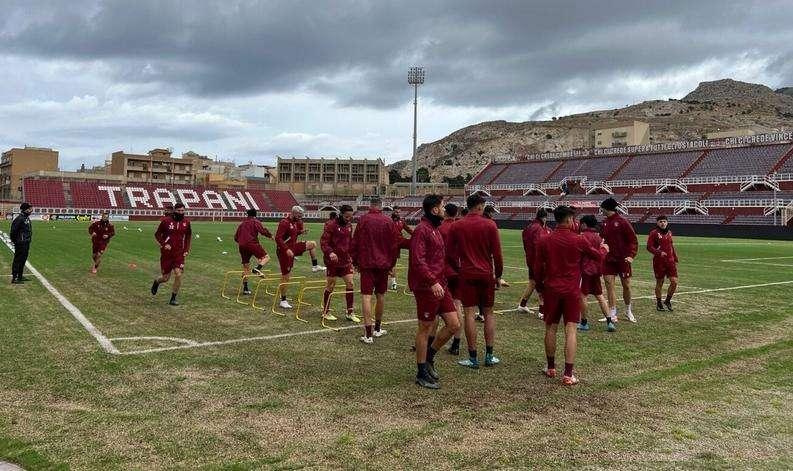 Il Trapani torna al lavorare in vista della Gioiese