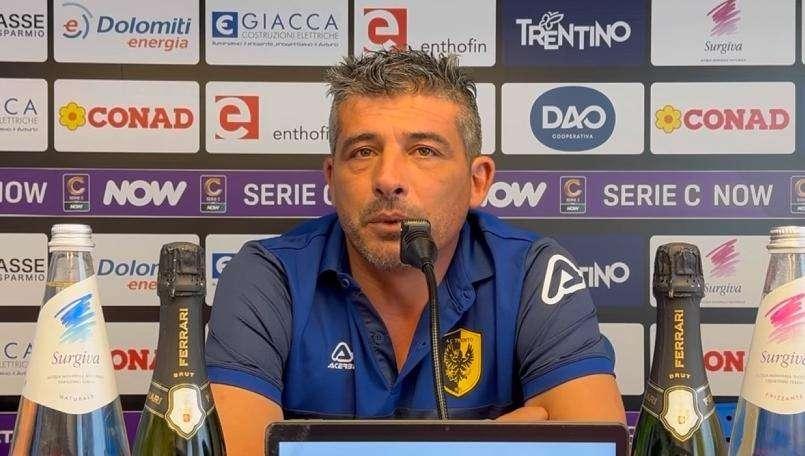 Trento, Tabbiani: «Sappiamo benissimo di dover fare di tutto per cercare la vittoria»