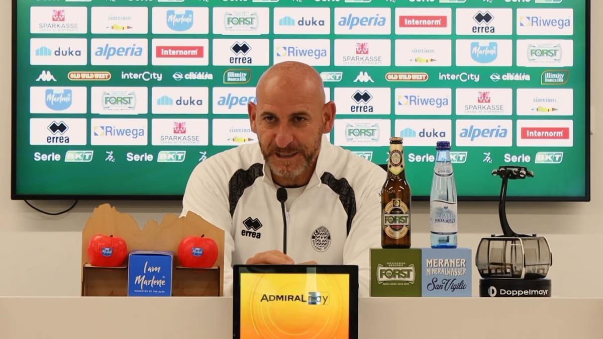 Südtirol, Possanzini in vista della Sampdoria: «Cancellare Castellammare, voglio equilibrio e mentalità»