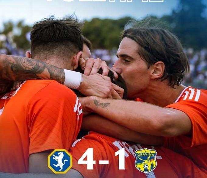 La Fidelis Andria Rimonta e travolge il Gravina 4-1 con un secondo tempo dominante