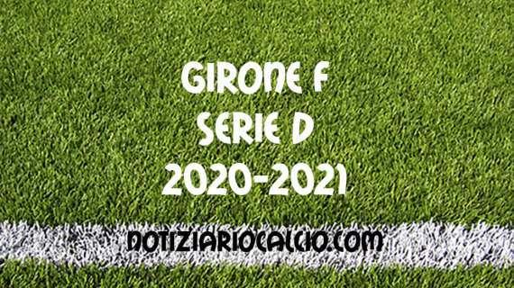 Serie D 2020-2021 - Girone F: la classifica dopo il recupero odierno