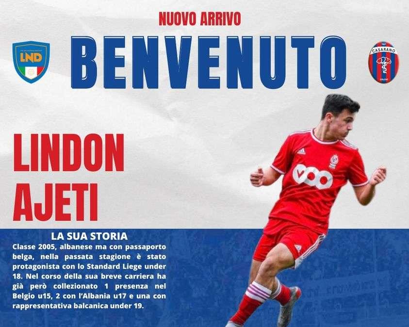 UFFICIALE: Casarano, ingaggiato l'albanese Ajeti