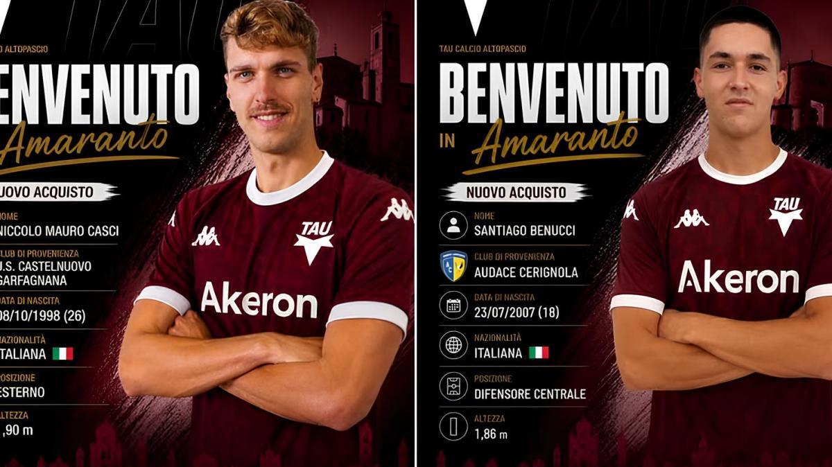 Tau Calcio, da registrare gli innesti Casci e Benucci