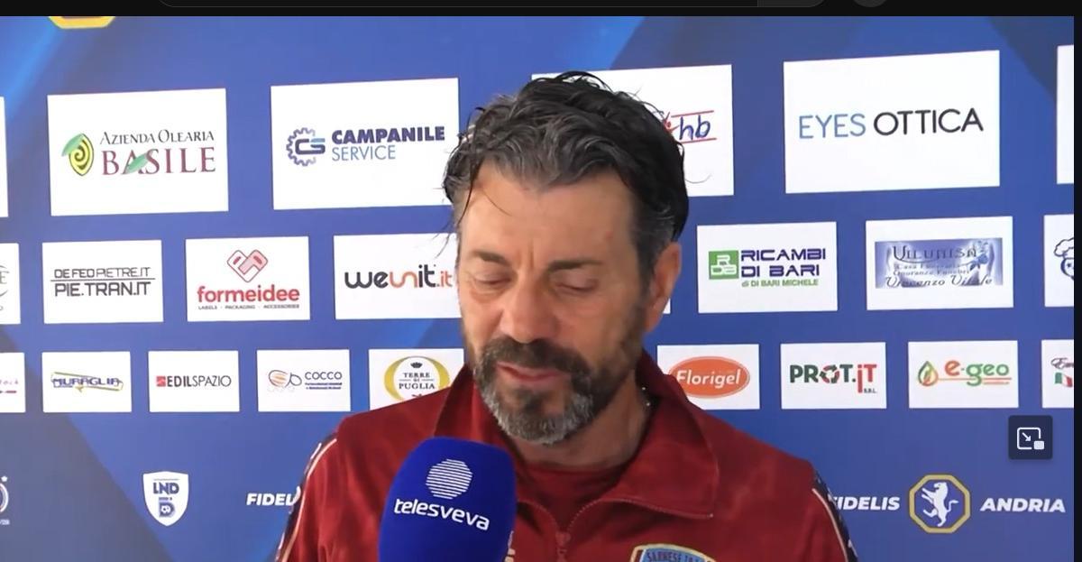 Real Aversa, sconforto Campilongo dopo il KO col Brindisi: «Se non metti passione e cattiveria non fai tanta strada»