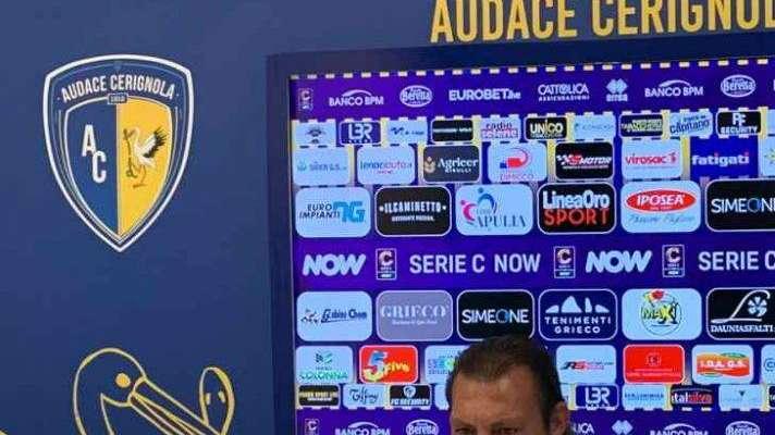 Audace Cerignola, mister Raffaele: «Quando prendi gol all'ultimo giro di lancette è normale che ci sia rammarico»