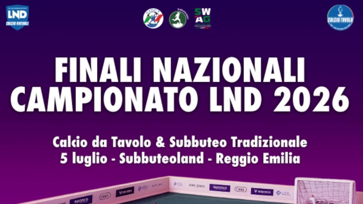 A Reggio Emilia il gran finale del Calcio Tavolo: domenica le Finali Nazionali LND