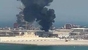 Qatar in flames: a big fire breaks out a few kilometers from the Lusail Stadium