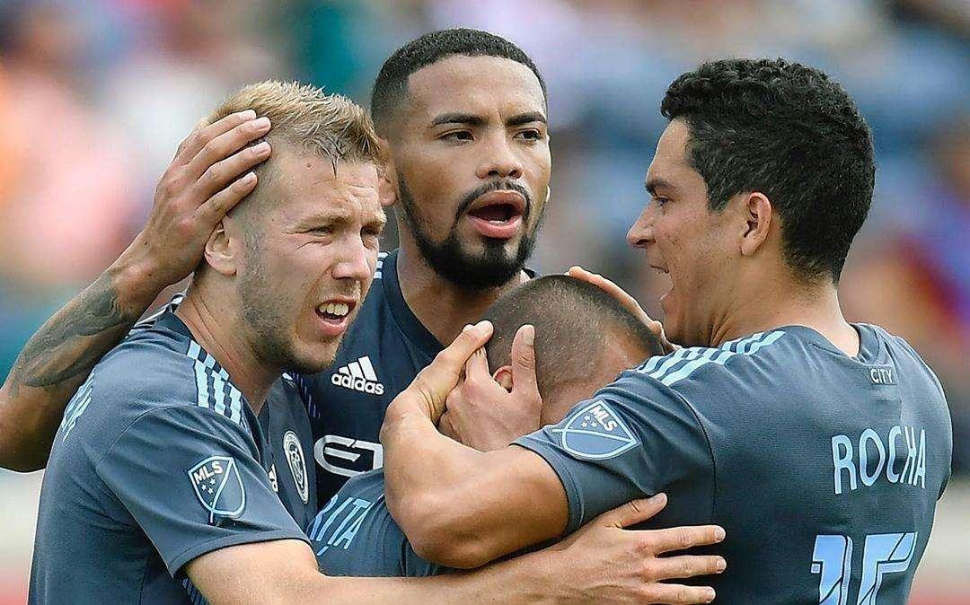 Mitrita's long-range goal gives NYCFC draw with Fire