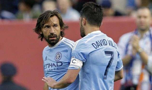 David Villa's emotion recalling his time at NYCFC with Andrea Pirlo