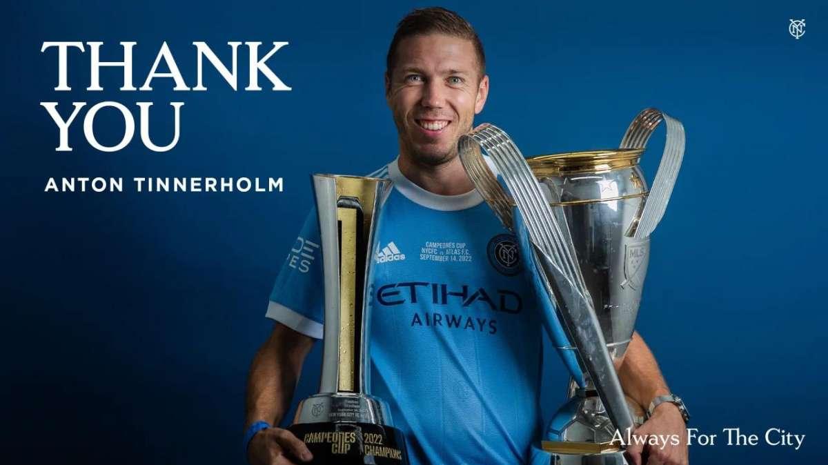 OFFICIAL - Anton Tinnerholm Departs New York City Football Club
