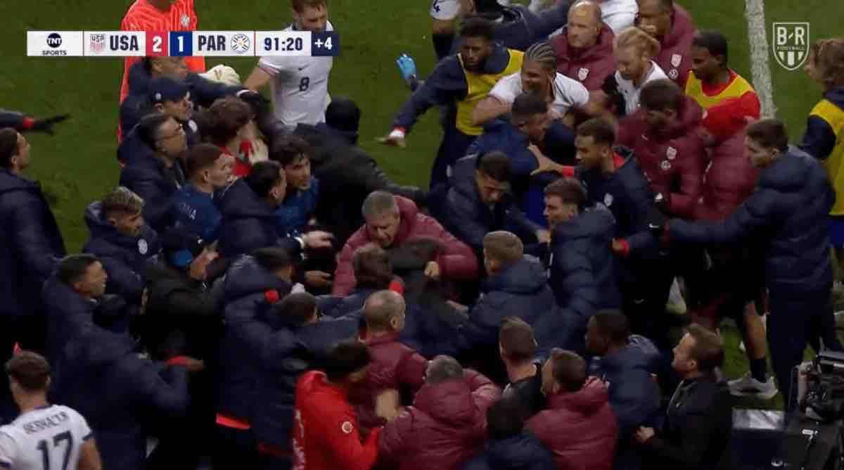 USA Beat Paraguay 2–1 in Intense Friendly, but a Wild Sideline Brawl Steals the Spotlight | VIDEO