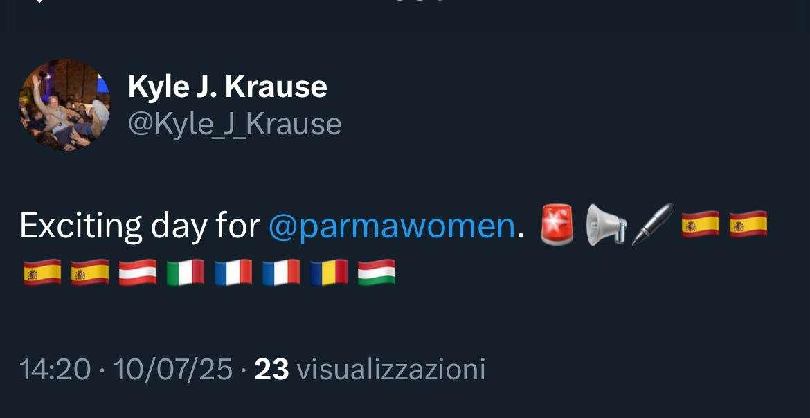 Krause scatenato per il ritorno in A delle Women: annuncia sui social 10 rinforzi