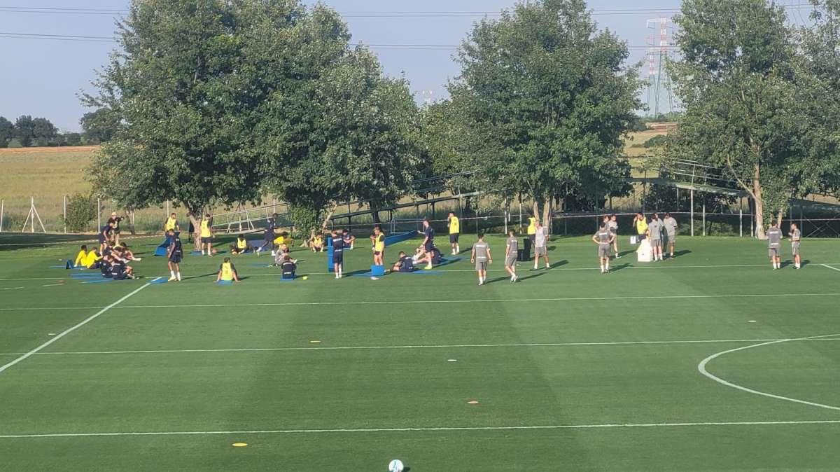 Collecchio, secondo giorno di lavoro: attivazione fisica e poi partitella