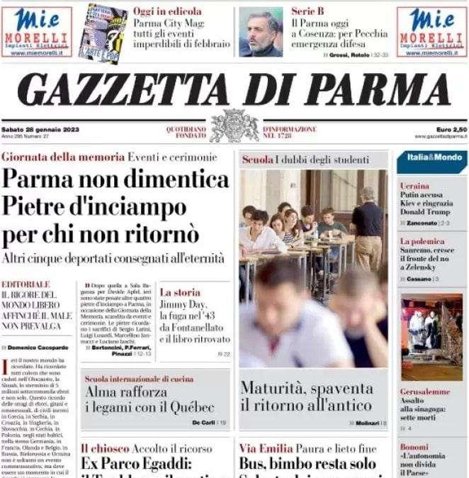Gazzetta di Parma: "Crociati oggi a Cosenza: per Pecchia emergenza difesa"