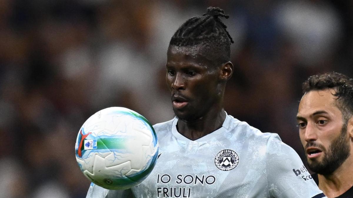 Udinese, lesione muscolare per Bayo: tempi di recupero da valutare