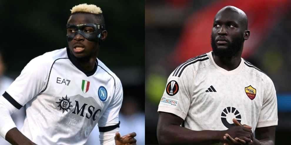 Osimhen e Lukaku (agency)
