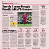 Anche la Gazzetta dello Sport ha celebrato il successo del "nuovo" Perugia contro l'Ostiamare