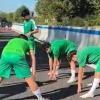 Che spettacolo la squadra Juniores del Mantignana con il riscaldamento in superstrada per un incidente!