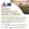 Sabato 19 settembre al Teatro Alphatenia c'è la Rassegna di Musica Corale di Nocera Umbra