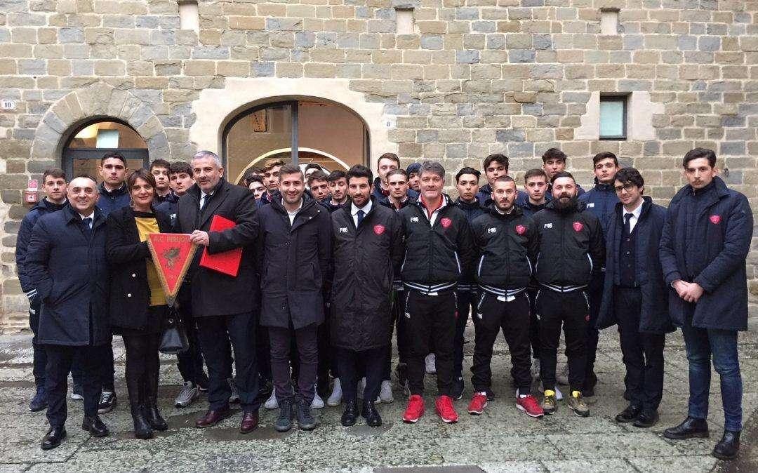 I giovani del Perugia in visita al Museo della ceramica di Deruta