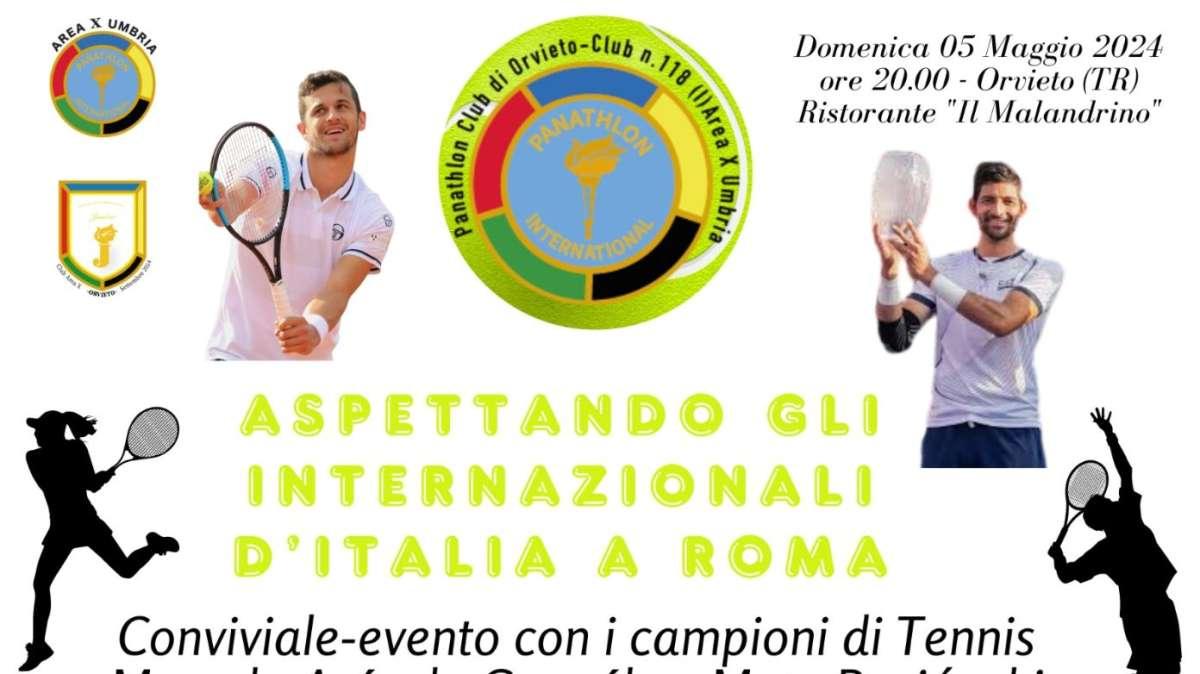 Il tennis protagonista domenica ad Orvieto prima degli Internazionali d'Italia