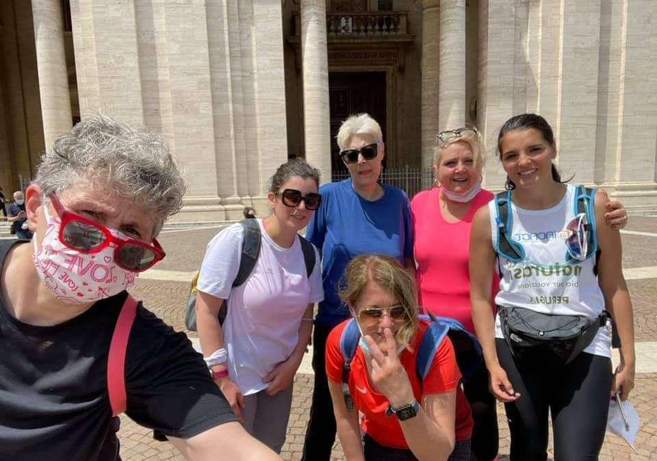 "Se Simone Giannelli viene a Perugia, andiamo a Santa Maria degli Angeli a piedi": detto e fatto! Promessa rispettata