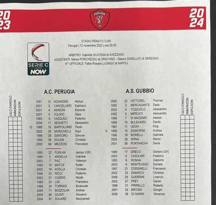 PERUGIA-GUBBIO 1-0: finita!!!!!!!!!!!