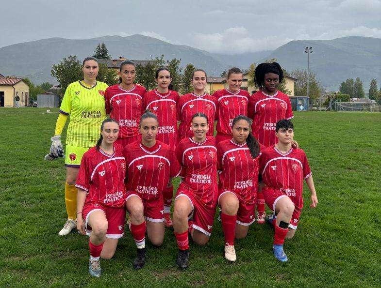 Il Perugia calcio femminile vince (5-3) a Gualdo Tadino dopo esser stata sotto di due reti