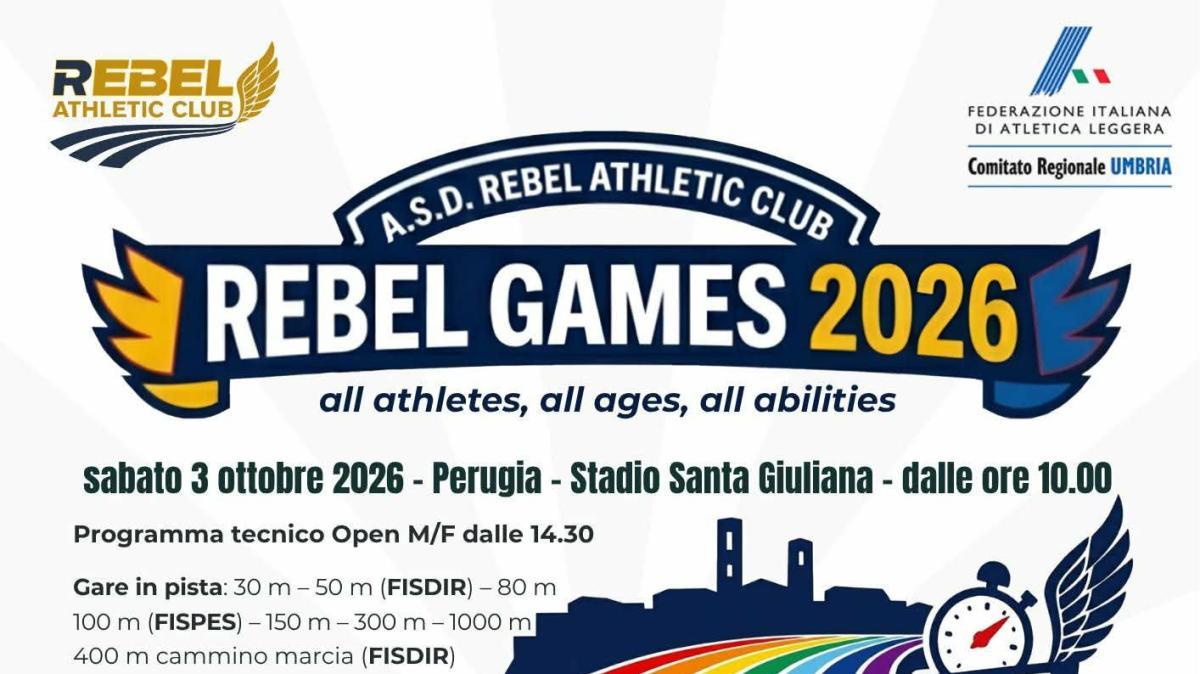 Sabato 3 ottobre allo Stadio Santa Giuliana di Perugia appuntamento con i "Rebel Games" per uno sport inclusivo