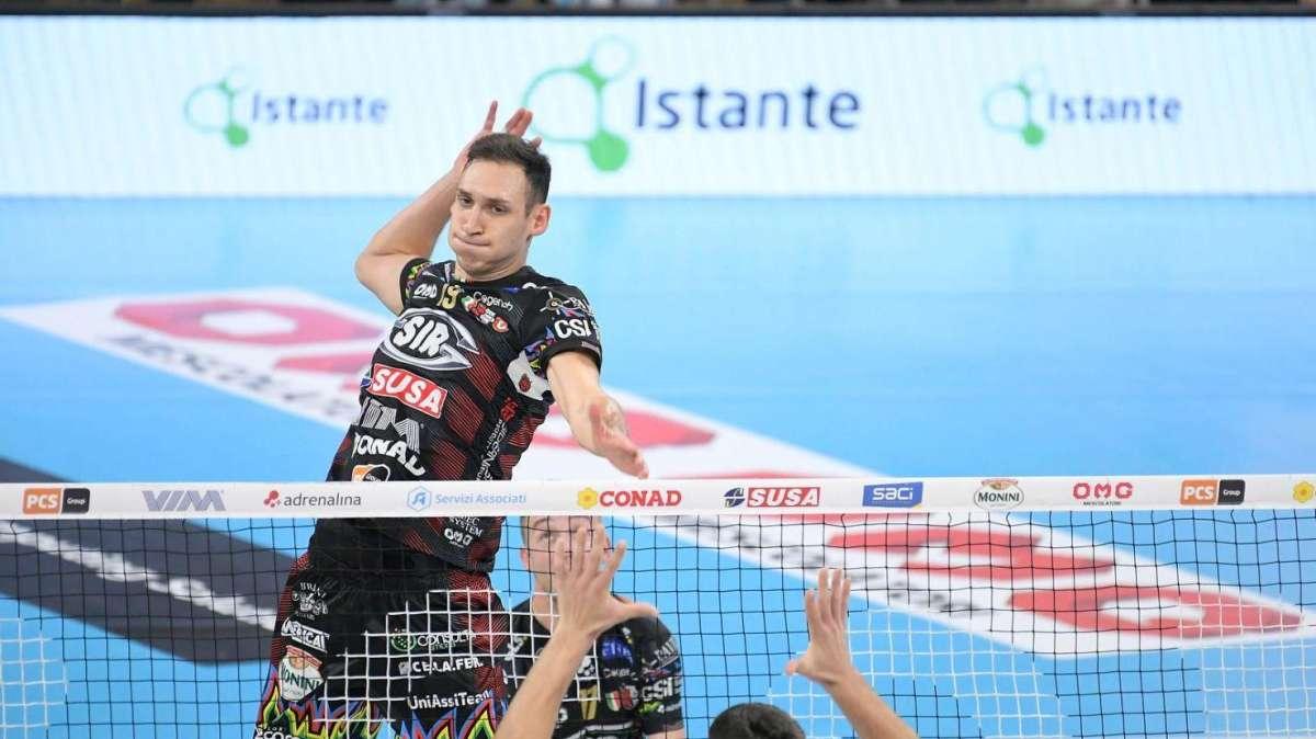 La Sir Susa Vim Perugia si prepara alla sfida di domenica in trasferta con la capolista Itas Trentino