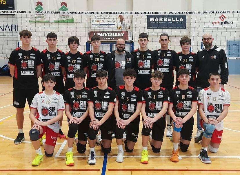 L'Under 17 della Sir Perugia ha chiuso al nono posto il torneo Moma Winter Cup di Modena