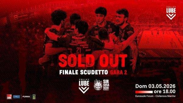 L'appello per Gara 2 della finale scudetto della Sir! "Non andate a Civitanova senza biglietto, il palasport è sold out!"