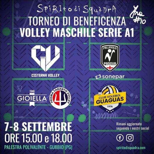 A Gubbio nel fine settimana la grande pallavolo di Superlega maschile! Torna il torneo Spirito di Squadra!