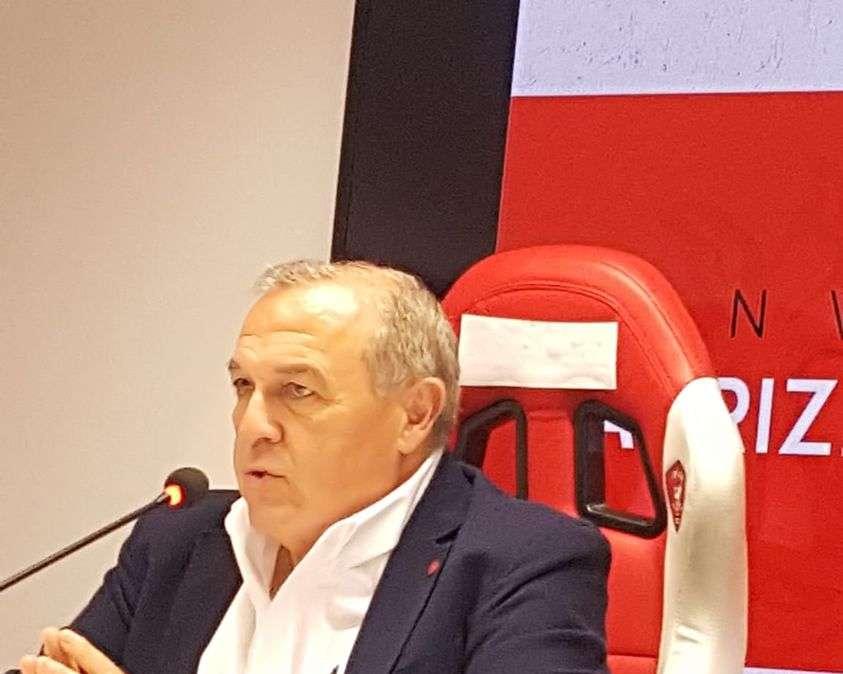 La conferenza stampa di Fabrizio Castori per presentare Perugia-Brescia