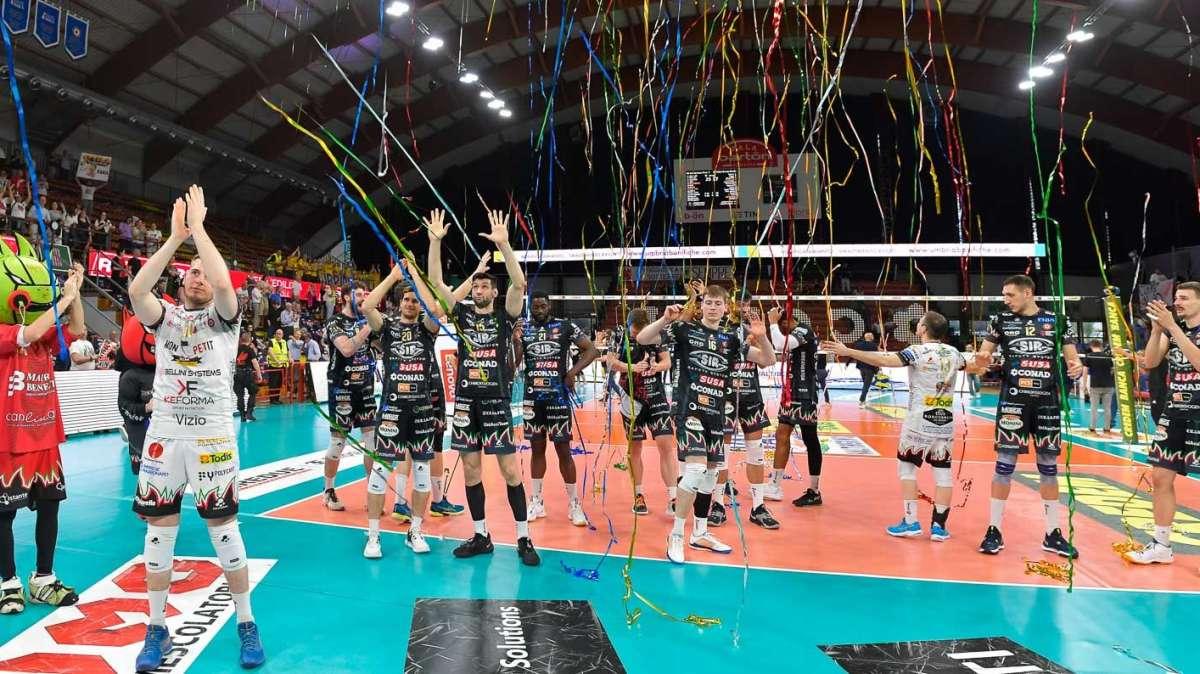 Vittoria netta della Sir Safety Susa Perugia contro Modena: ora la finale al PalaBarton!