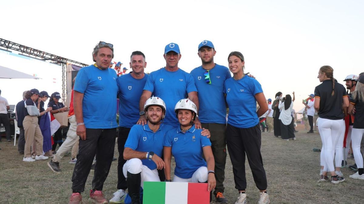Costanza Laliscia e Federico Valeri quarti con l'Italia di endurance equestre al mondiale "Young Horses"