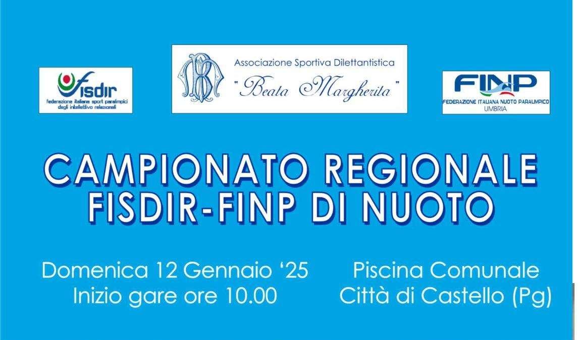 Domenica a Città di Castello i campionati di nuoto FISDIR