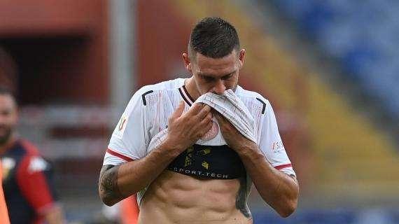 Il Perugia perde il difensore Angella per l'infortunio alla spalla sinistra