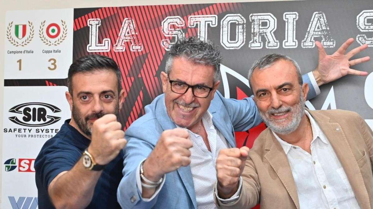 Insieme Gino Sirci, Ferruccio Nucci e Vincenzo Monetti: così è nata la Sir Susa Vim Perugia!