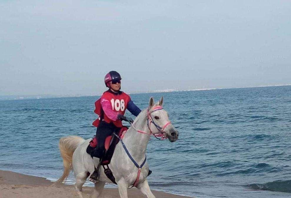 Brava Costanza Laliscia nella gara di endurance equestre di Castellantea Marina in Puglia