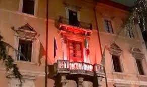 Palazzo Donini a Perugia domani sarà illuminato di rosso per la giornata del Donatore di Sangue