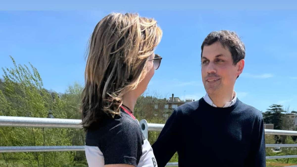 Inaugurata a Ponte Felcino la passerella sul Tevere al percorso verde lungo il fiume